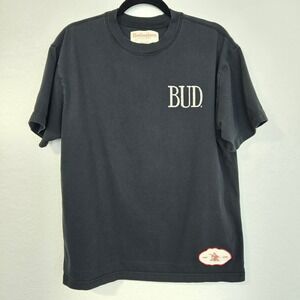 Budweiser King of Beers Black Short Sleeve Graphic T Shirt Mens Medium